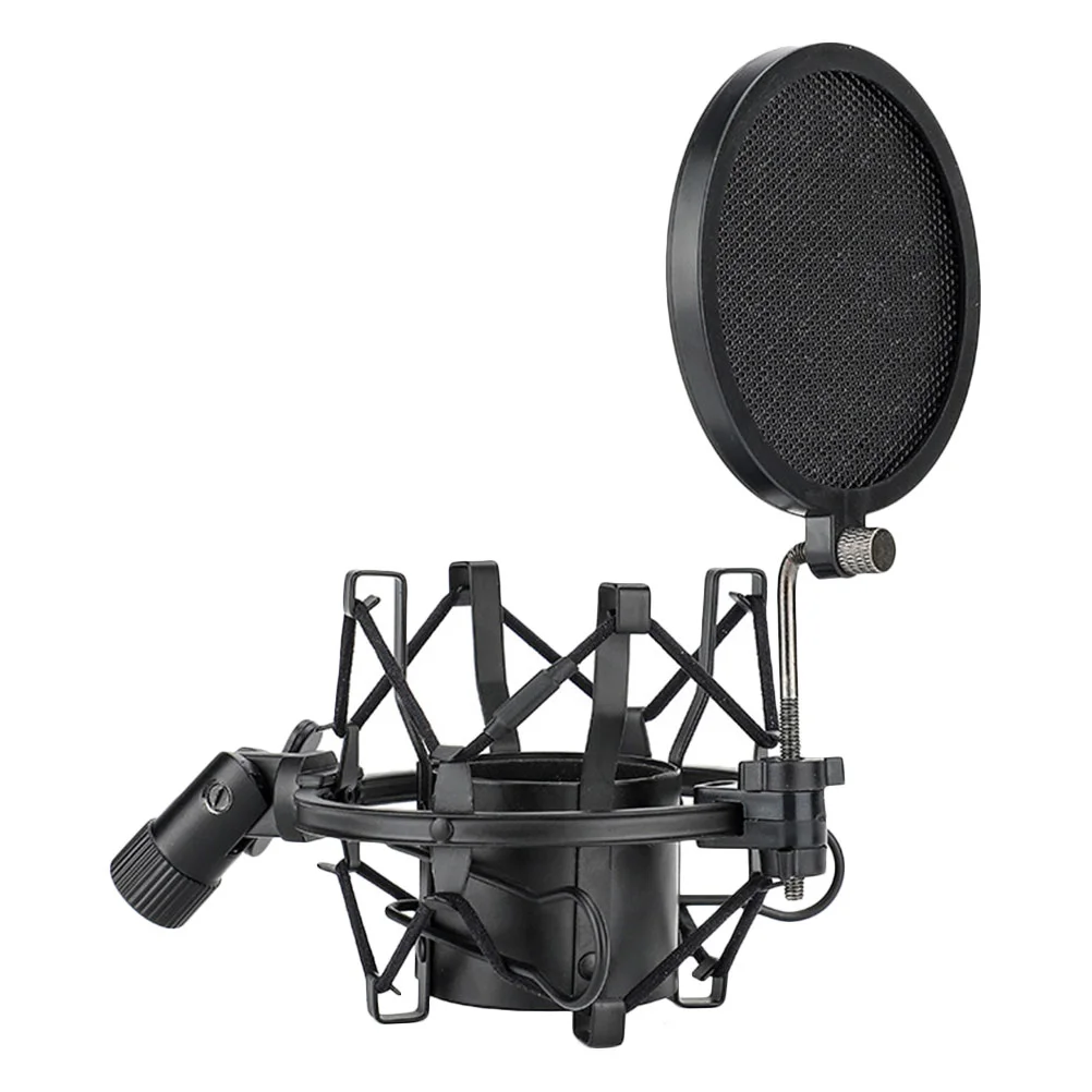 

Mic Mount Microphone Clip Holder Suspensionfilter Shield Dynamic Condenser Anti Vibration Shockproof Stand