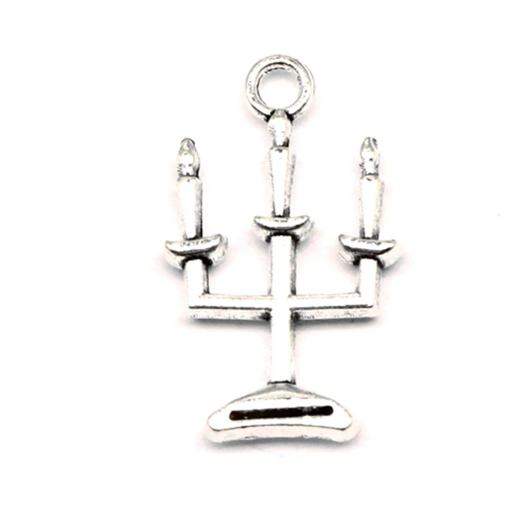 

Candlestick Charm For Making Jewelry Diy Finding 40pcs 8x24mm