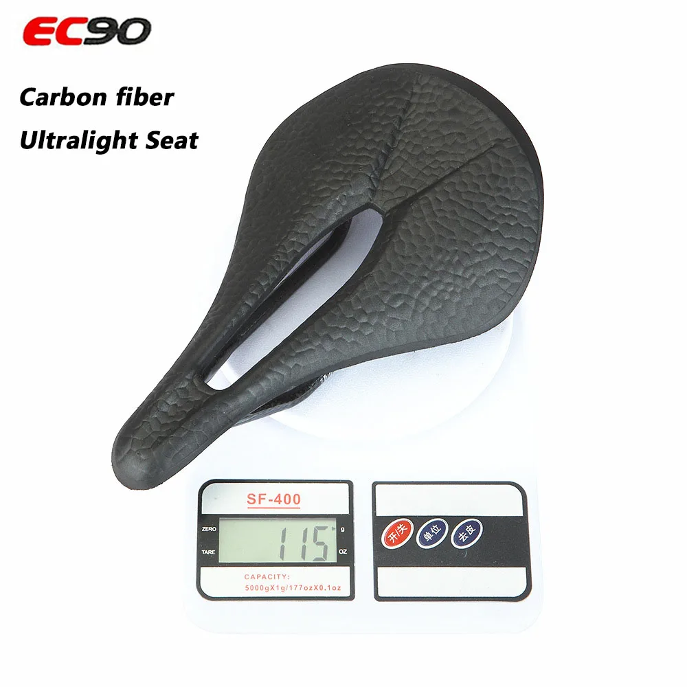 EC90 Carbon Fiber Ultralight Breathable Comfortable Seat Cushion Bikes Racing Saddle Bicycle Seat MTB Road Bikes Saddle Parts