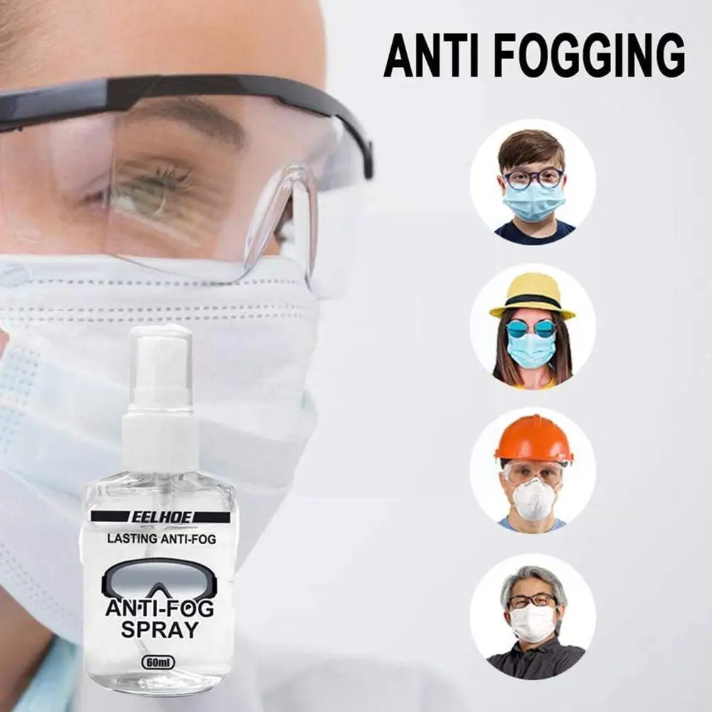 

60ml Anti-fog Spray For Swim Goggles Glasses Scuba Dive Lens Cleaner Sports Glasses Quick Dry O9m7