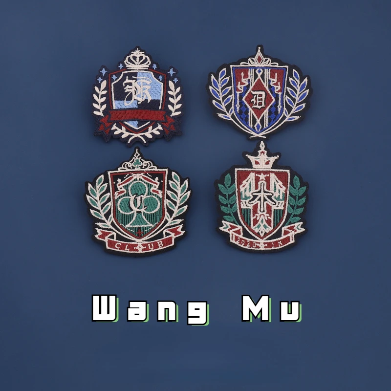 

British school classic embroidery brooch upscale female male badge Japanese cute badge sweater pin accessories