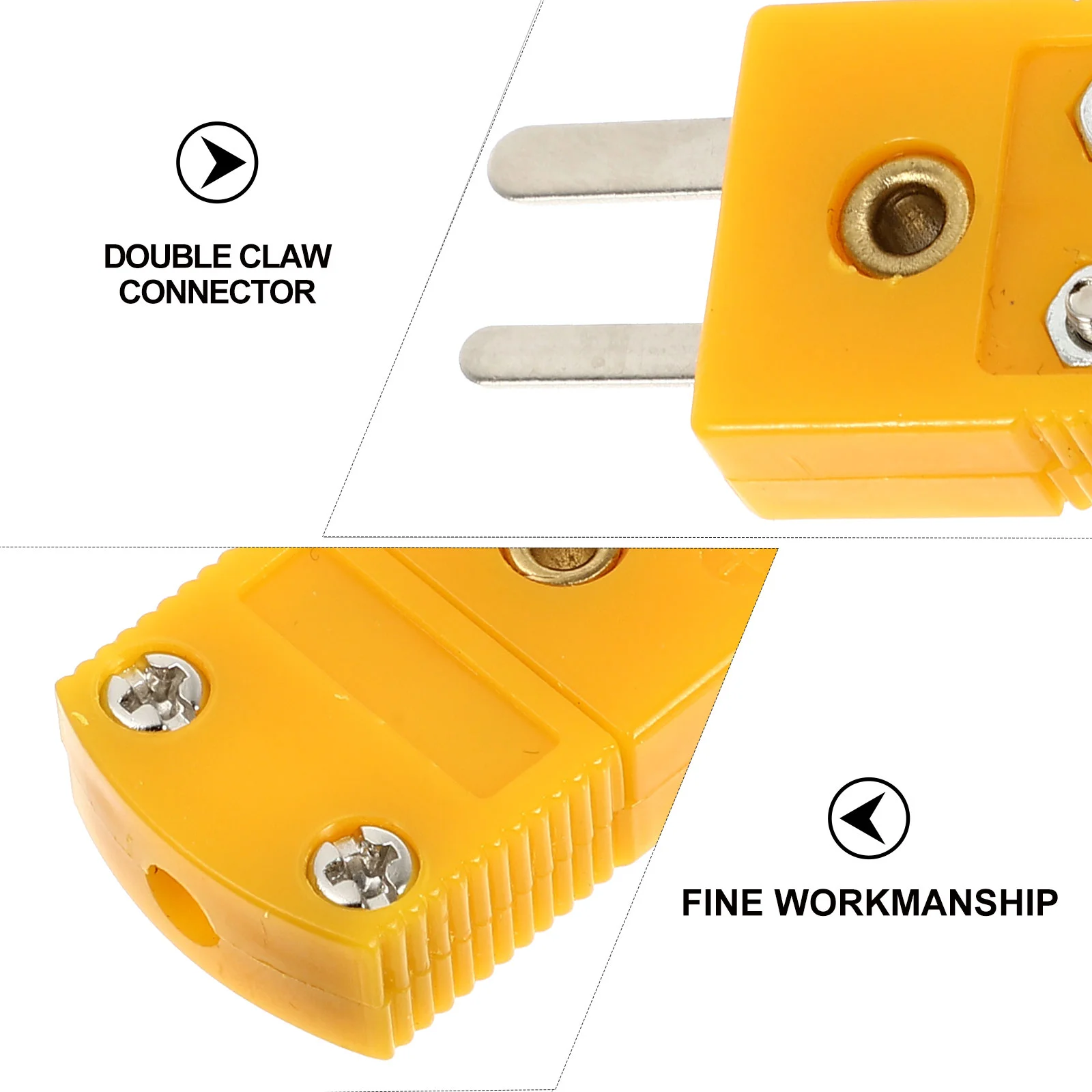 4 шт. гермефодитовый соединитель соединители для проводов термопара 2-контактный