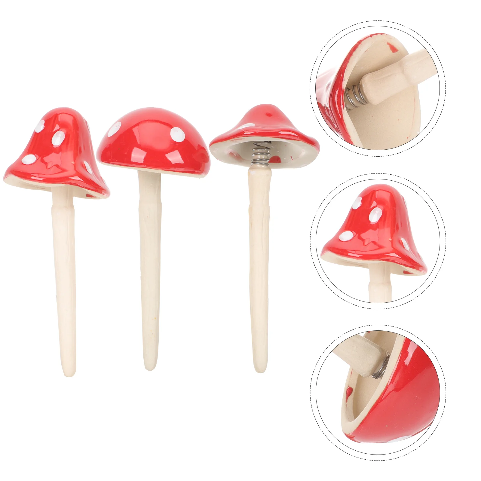 

Mushroom Garden Mushrooms Ceramic Decor Outdoor Statue Decorations Clearance Ornament Micro Landscape Figurinedecoration