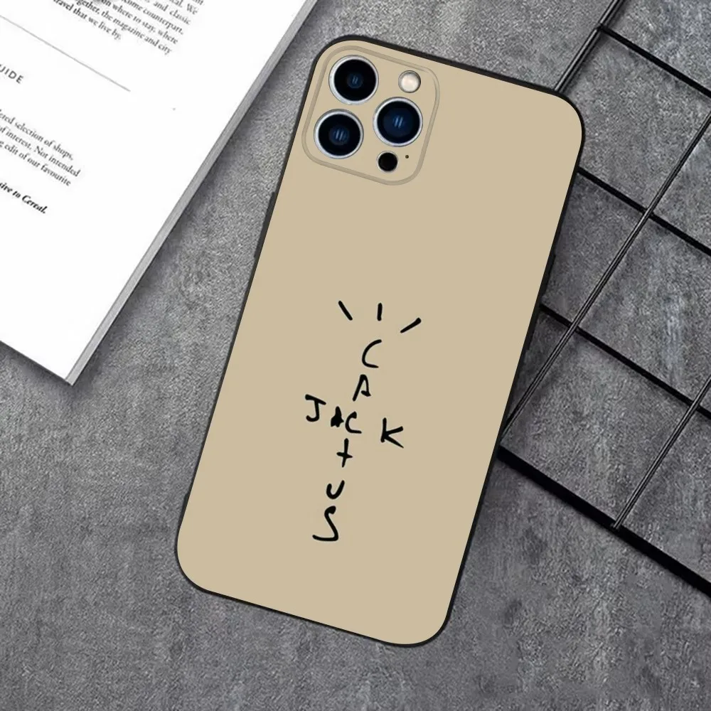 Чехол для телефона T-Travis Scott Cactus J-Jacks iPhone 16 15 14 13 12 11 Plus Pro Max XS X XR SE Mini 8 7 мягкий