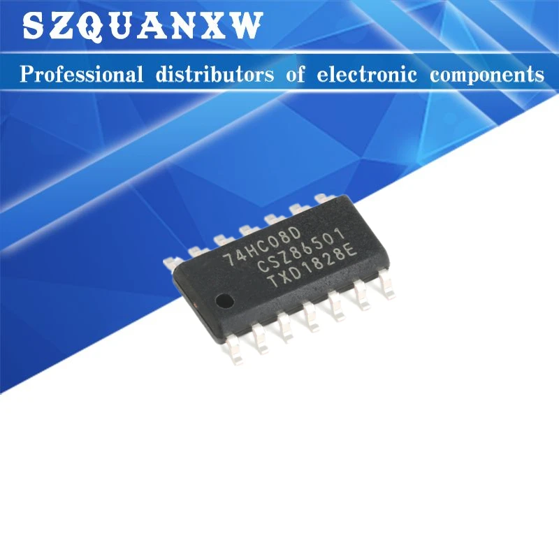 10 шт. 74HC08D SOP14 74HC08 SOP SN74HC08DR SOP-14 SN74HC08 SMD новая и оригинальная ИС
