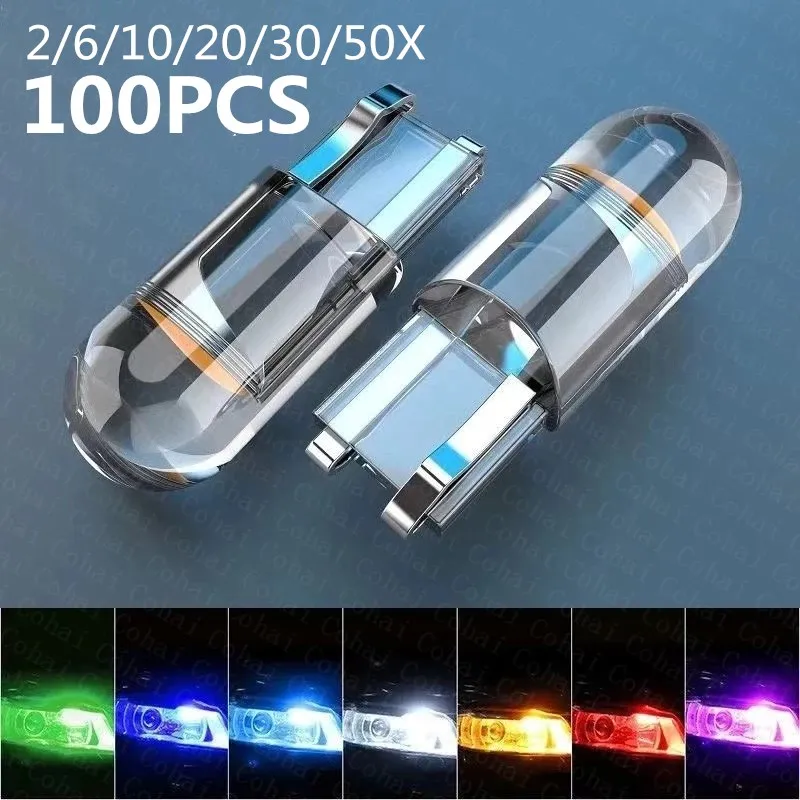 

Автомобильная светодиодная лампа W5W T10, цвет белый, 6000 К, 12 В