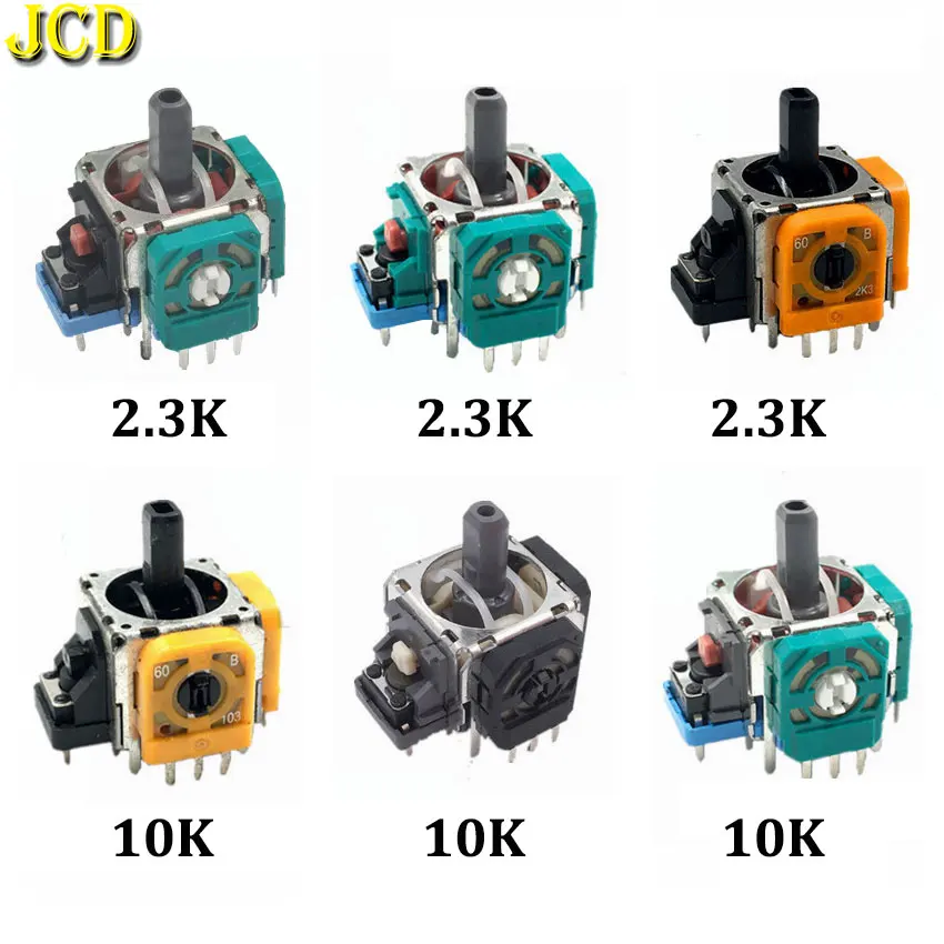 JCD 1pcs Repair Part 3P 3 Pin Handle Rocker 3D Analog Stick Joystick Sensor Module Replacement For PS3 PS4 PS5 Controller