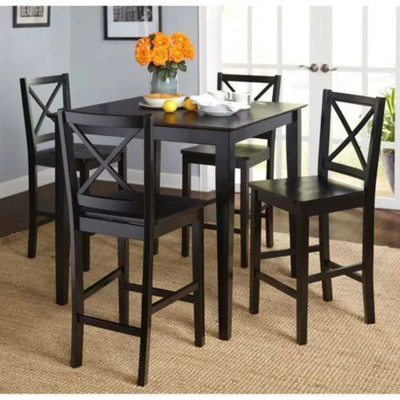 

Virginia 5-Piece Counter-Height Dining Set, Black