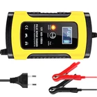 Зарядное устройство для аккумулятора авто, 12 В 6А автоматическое автомобильное зарядное устройство для ремонта импульсов, свинцовый аккумулятор, цифровой ЖК-дисплей