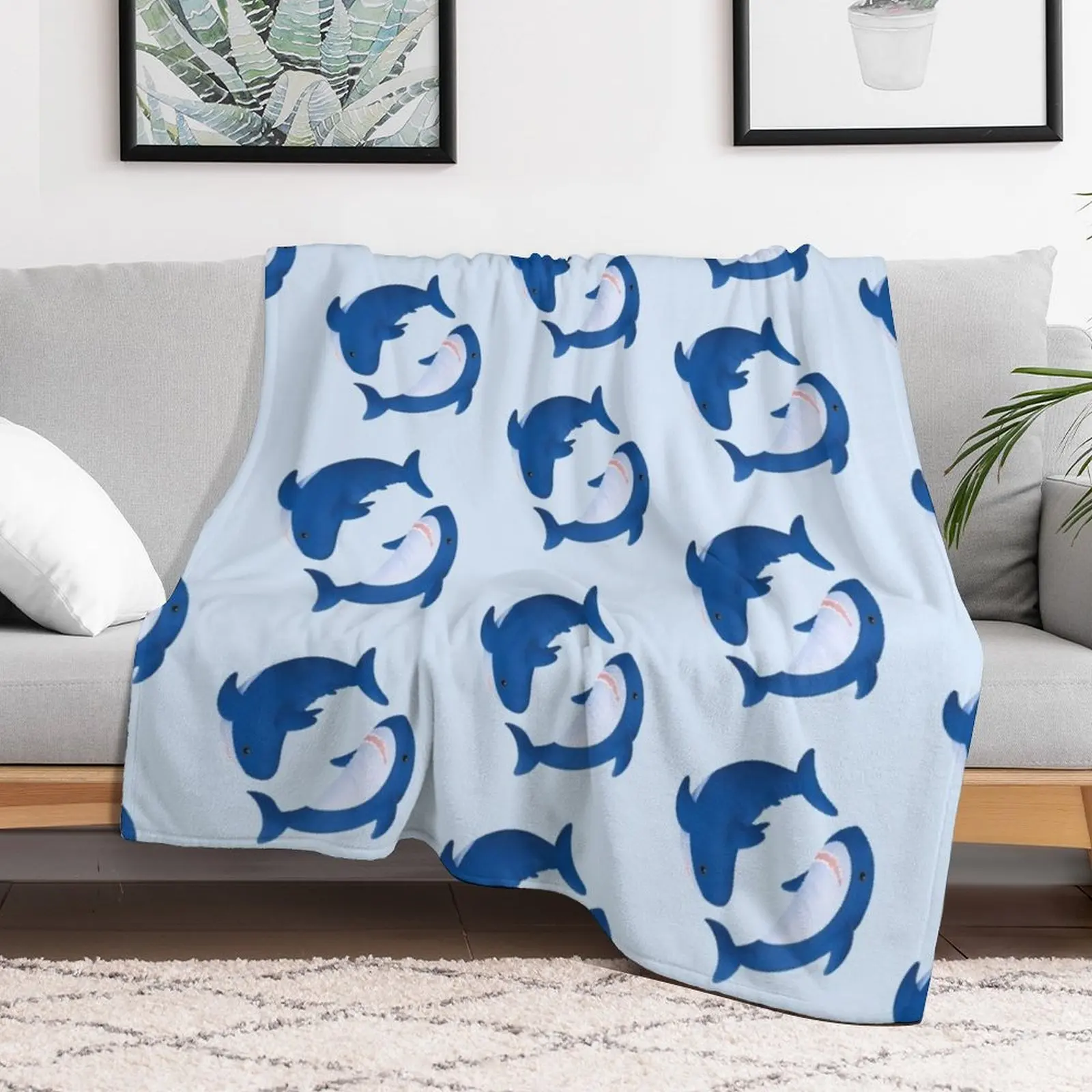 Одеяло с рисунком акулы Brucie &amp Archie Blahaj