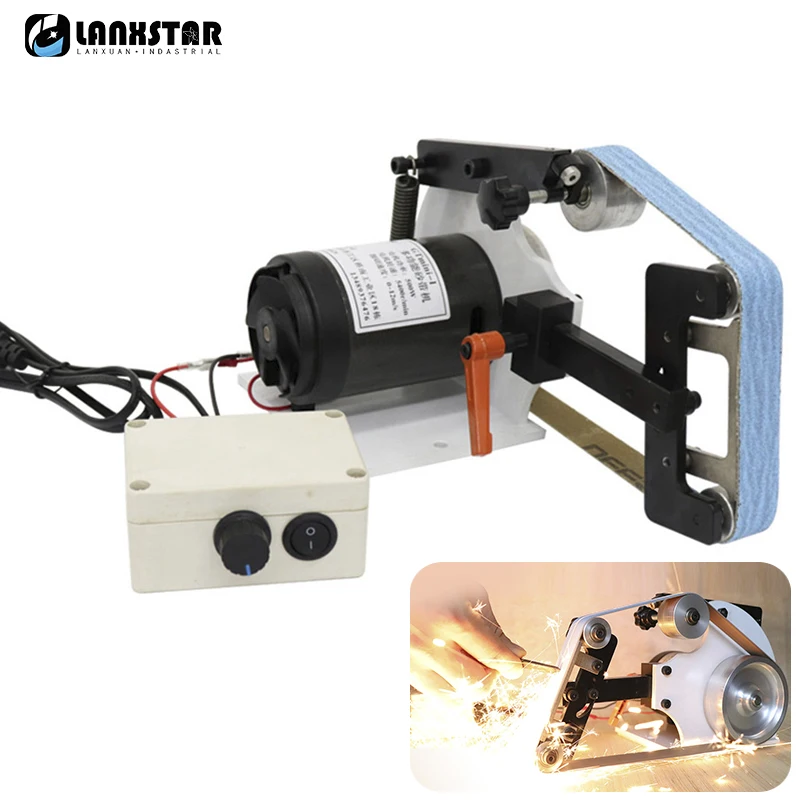 

700W 220V Mini DIY Belt Sander Polisher Grinding Machine Belt Grinder Sharpener 660x25MM Sand Belt Infinitely Variable Speed