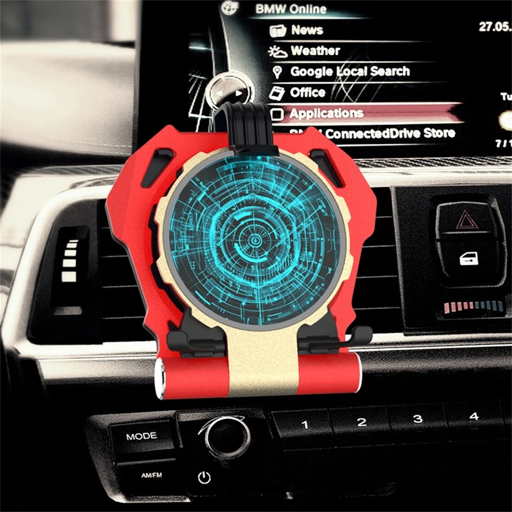 

Universal Adjustable Reactor Design Wireless Charging Car Mobile Phone Holder Desktop Stand w/ Micro & Type-C Power Interfaces