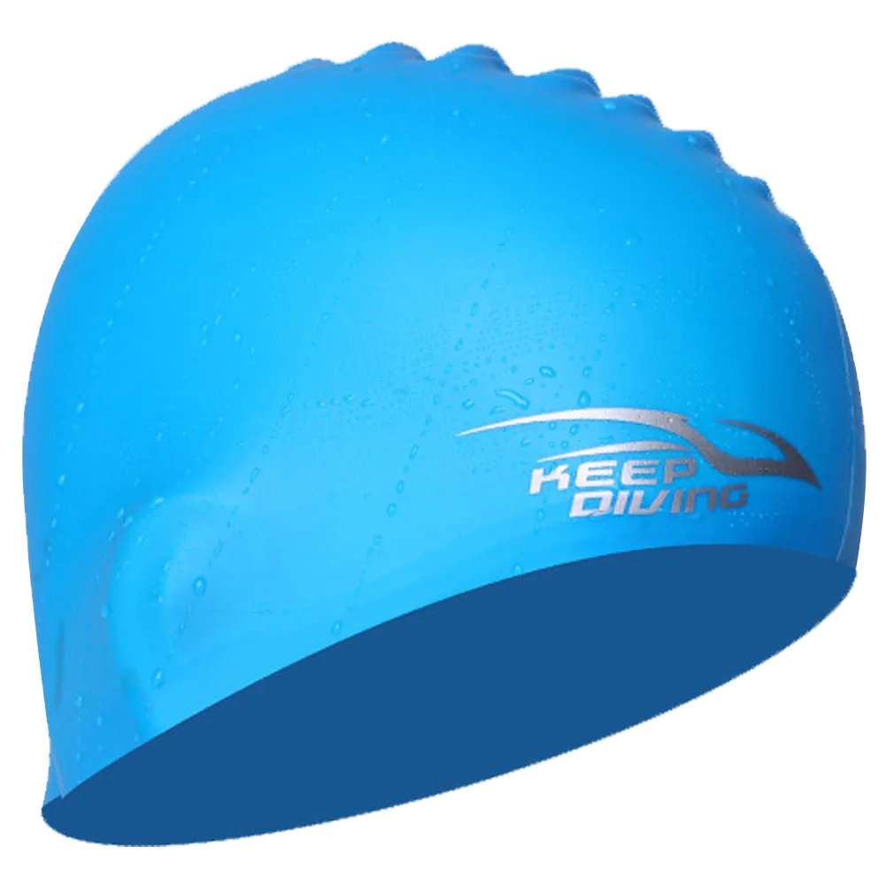 

Sports Elastic Silicone Adults Long Hair Accessory Ear Protection Flexible Swimming Cap Scuba Bathing Waterproof Pool Diving Hat
