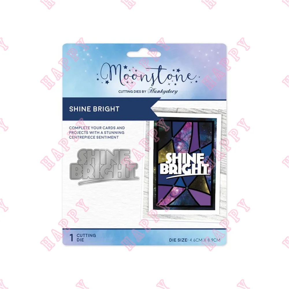 

Shine Bright Metal Cutting Dies Scrapbooking Diary Decor Stencil Embossing Template Diy Greeting Card Handmade 2022 New Hot Sell