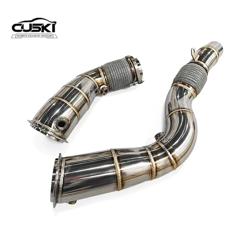 Pertains для BMW M3 M4 F80 F82 3.0T 2014-2019 без кошачьей даунпайпы фитинги модификации