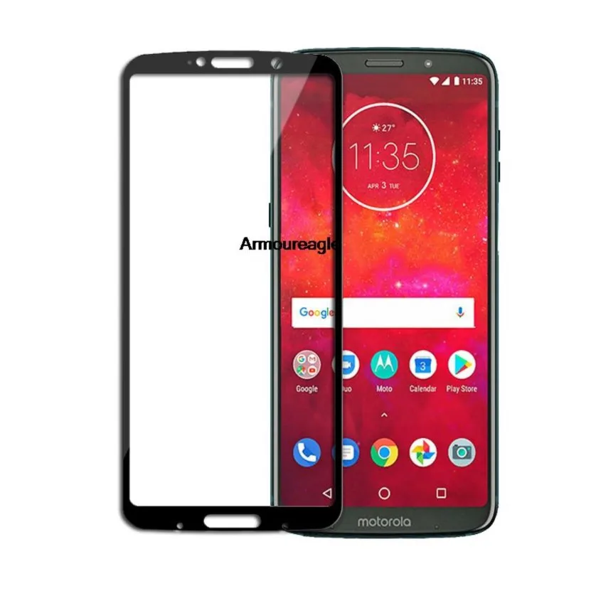 

3d закаленное стекло для motorola moto z3 play полное покрытие 9h защитная пленка для экрана на z3 play z3play xtфитнес