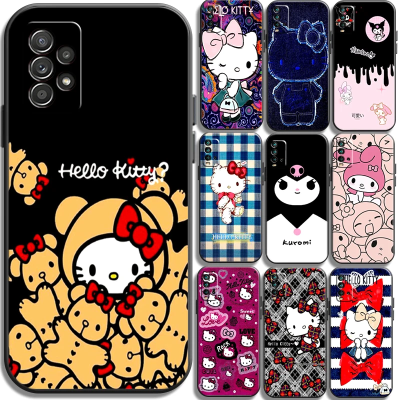 

Hello Kitty 2022 Phone Cases For Xiaomi Redmi Note 10 10S 10 Pro POCO F3 GT X3 GT M3 Pro X3 NFC Soft TPU Back Cover Funda
