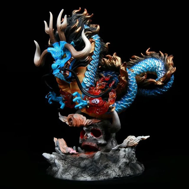 One Piece GK Kaido Action Figure 22CM Combat Version Animalization Kaido Dragon Form With LED Lamp Figurine Collection Model 4