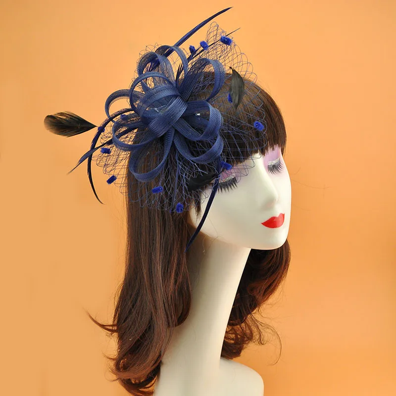 

Bridal Hair Accessories Feather Flower Jewelry Veil Wedding Dress Accessories Korea Japan Black White