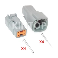 1 set 4 pins atm06 4s car high power connector for excavators automobile electric wiring socket dtm04 4p dtm06 4s