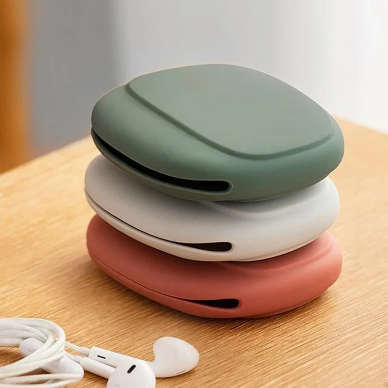 1/2/3 шт. коробка для хранения наушников силиконовый кабель U-диск органайзер милый