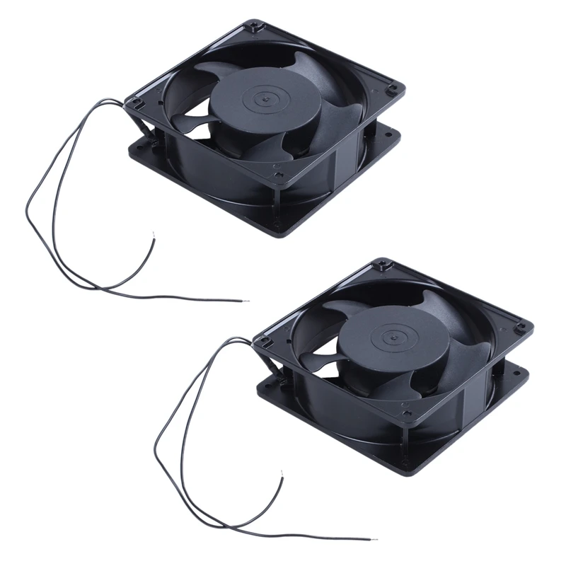 

2X AC 220V-240V0.14A Brushless Cooler Cooling Fan 120Mm X 120Mm X38mm