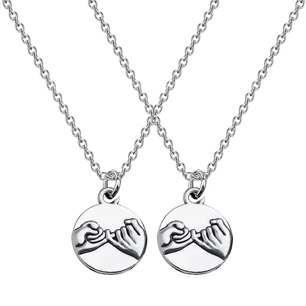 

2pcs Hand in Hand Pattern Necklaces Friend Necklaces Gift Friendship Necklaces