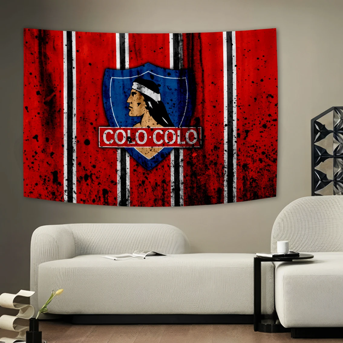 Чили Клуб Социальный Y Deportivo Гобелен Гаражный Печать Настенный Гостиная Диван