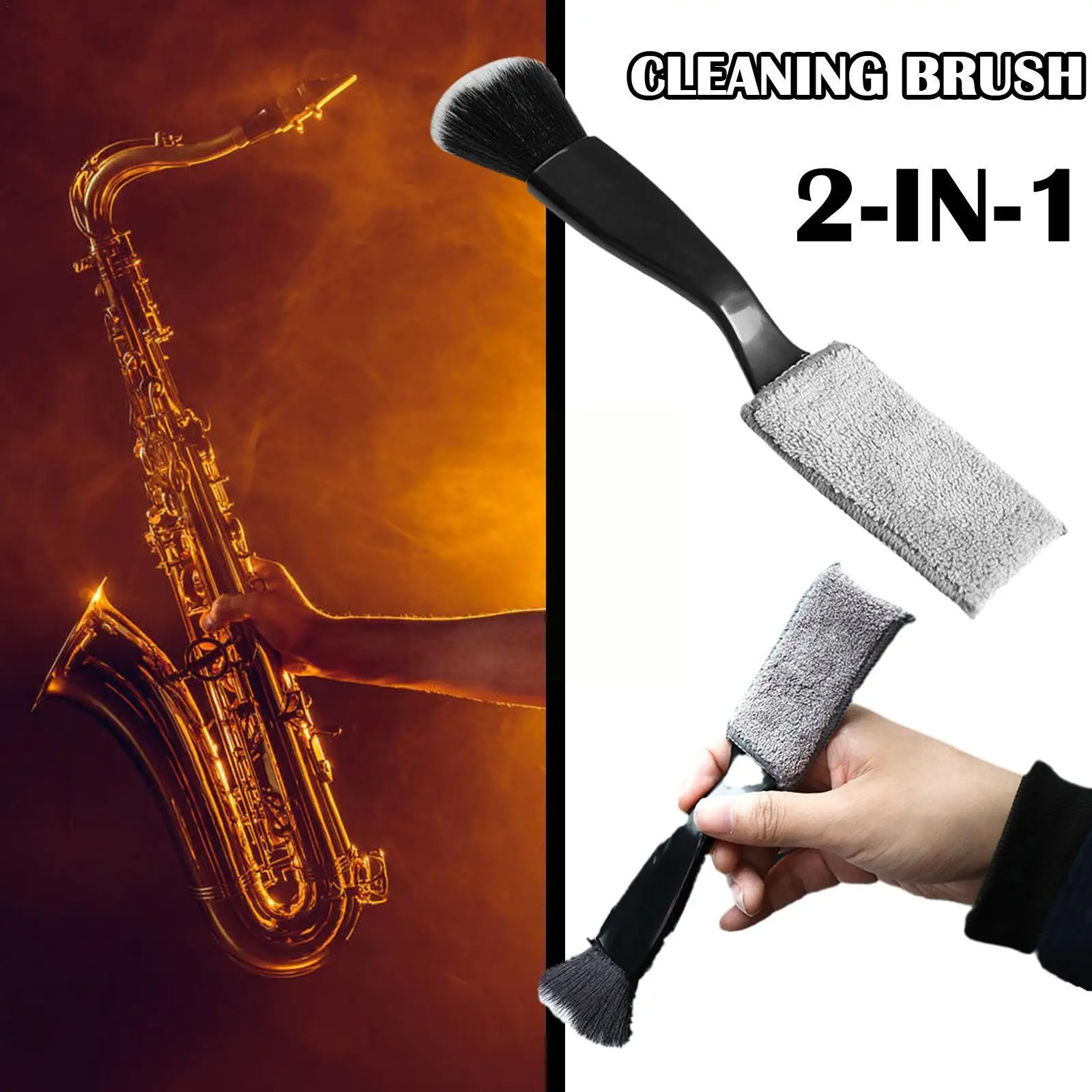 

Violin Guitar Bass Musical Instrument Cleaning Brush Ash Sweeping Soft Dusting Tool Brush Artifact R5T8