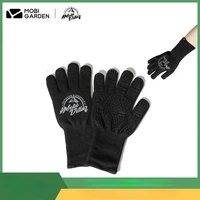 mobi garden camping outdoor high temperature resistant functional gloves non slip and heat resistant knitted long gloves