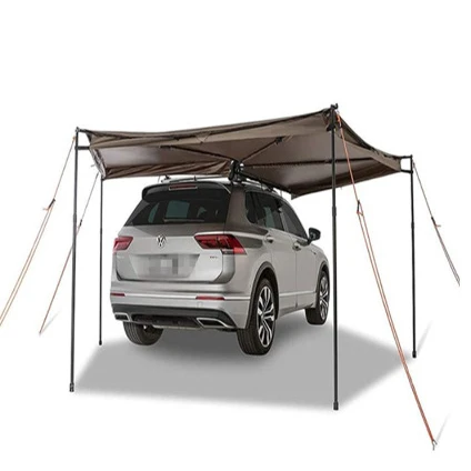 

Self-driving car outdoor tent car roof sunscreen arbor Pentagon arc fan side tent