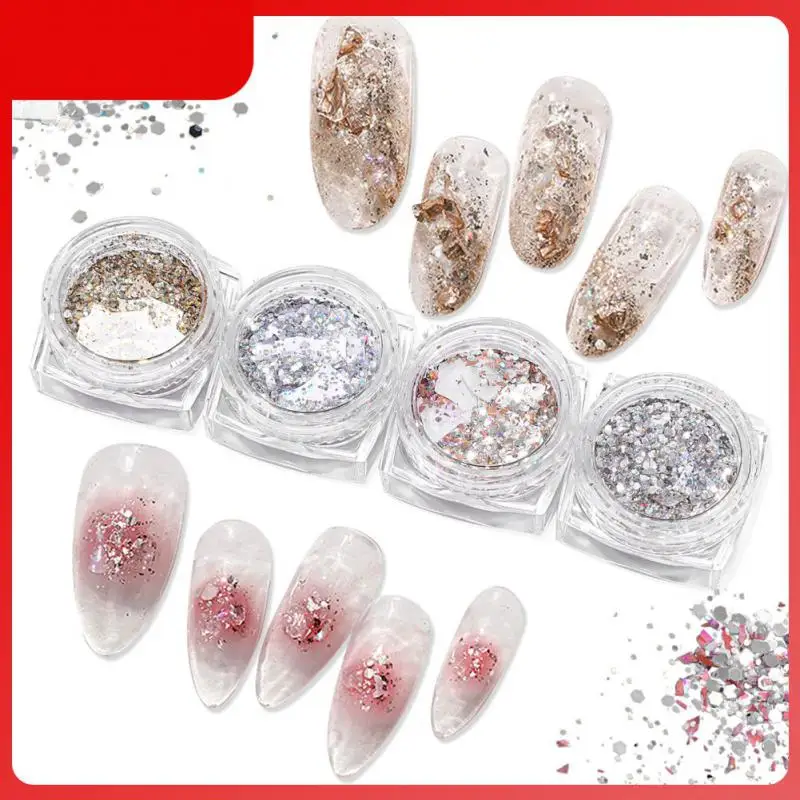 

Светоотражающий Блестящий Порошок для ногтевого дизайна, голографический Блестящий Кристалл, блестки, Хромовый пигмент, пыль Стразы