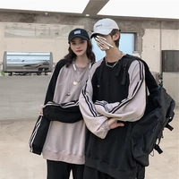 couple wear spring and autumn preppy style coat loose student sports meeting business attire leisure suitinssweater fashion bran