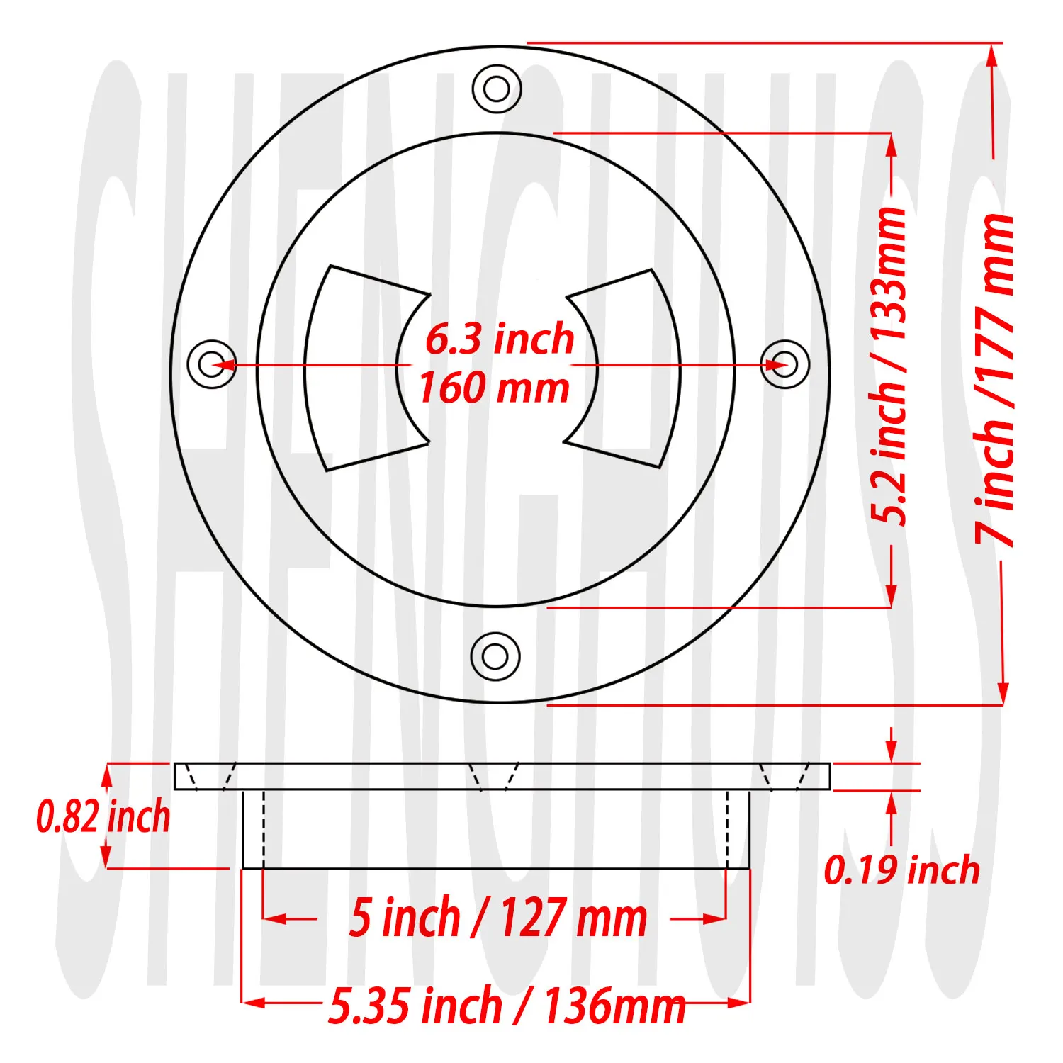 Рисунок 2 - 5-дюймовая панель из нержавеющей