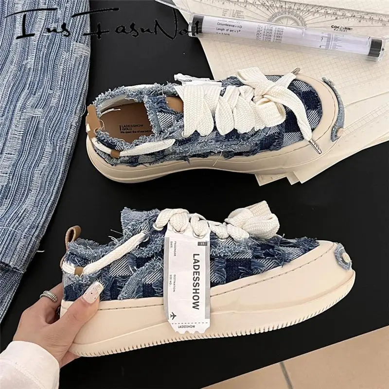 Модные повседневные женские кроссовки на высокой платформе массивном каблуке