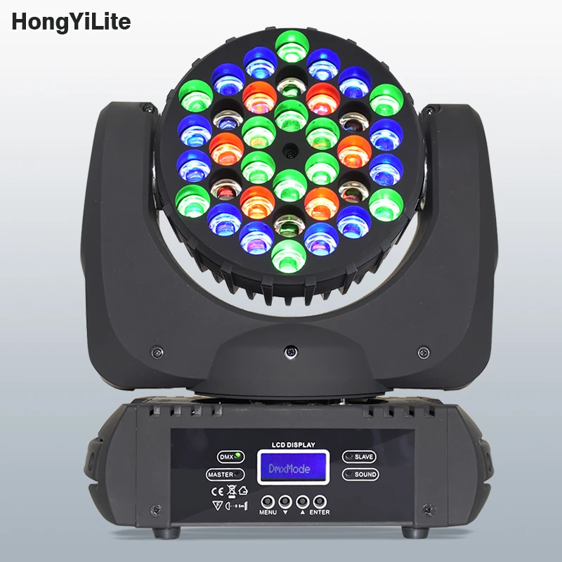 Светодиодный луч с подвижной головкой управление DMX 36x3 Вт RGBW смешивание цветов