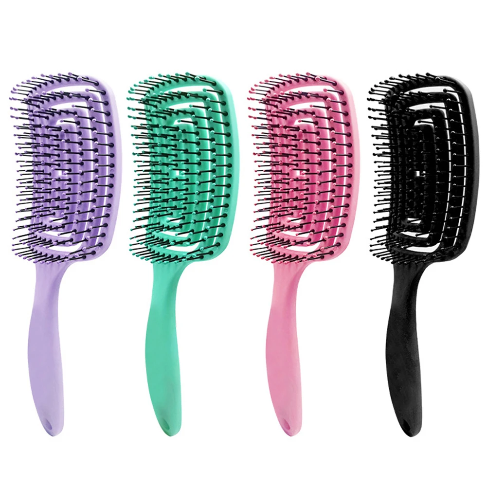 

Arc Massage Comb Wide Teeth Anti-static Practical Anti-Entangling Salon Styling Comb Non-slip Comfort Hair Care Comb Hairbrush