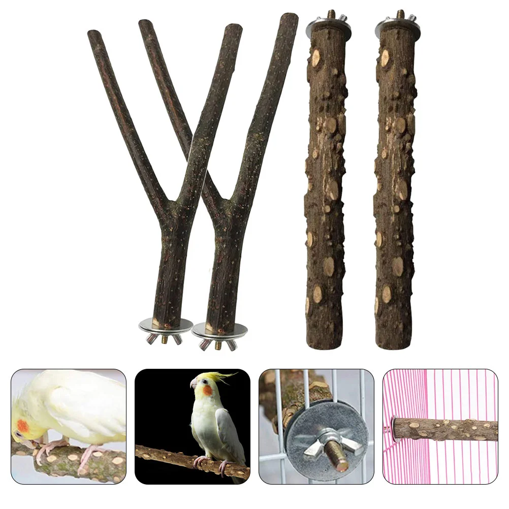 

Bird Rod Perch Birdcage Parrot Cage Supplies Parakeet Standing Biting Stick Mount Stand