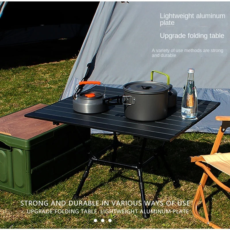 

Retractable Outdoor Ultra-Light Portable Square Table Aluminum Alloy Folding Table Camping Table Poker Table with Storage Bag