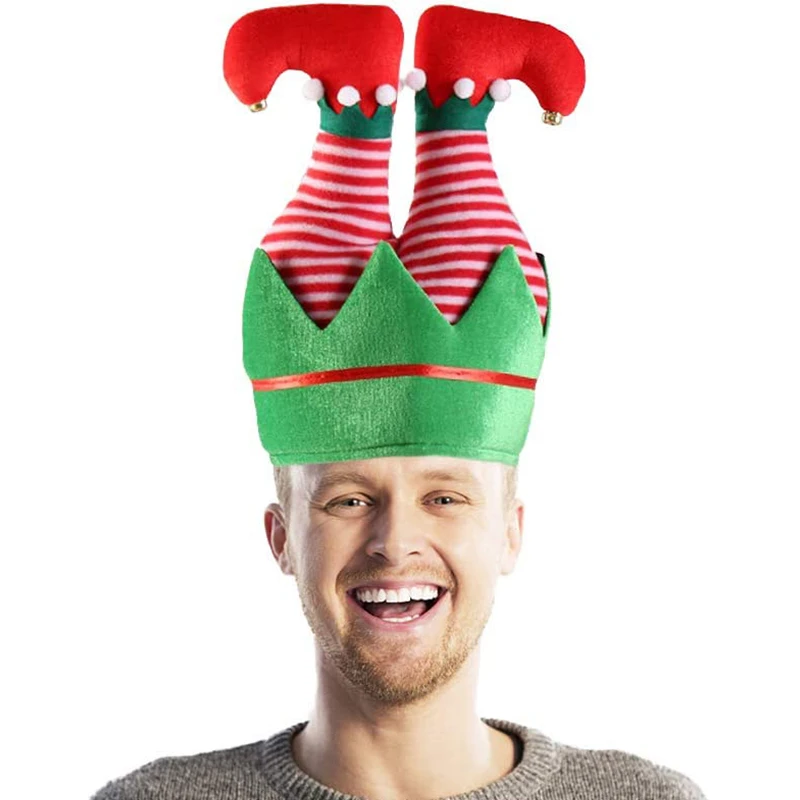 2024 мужская шапка с рождественской елкой и эльфом женские рождественские шапки со