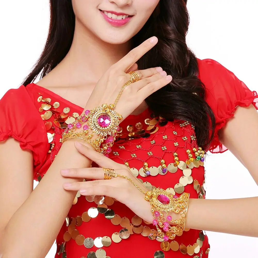 Блестящее кольцо богемный браслет из бисера танцевальные аксессуары костюмы для