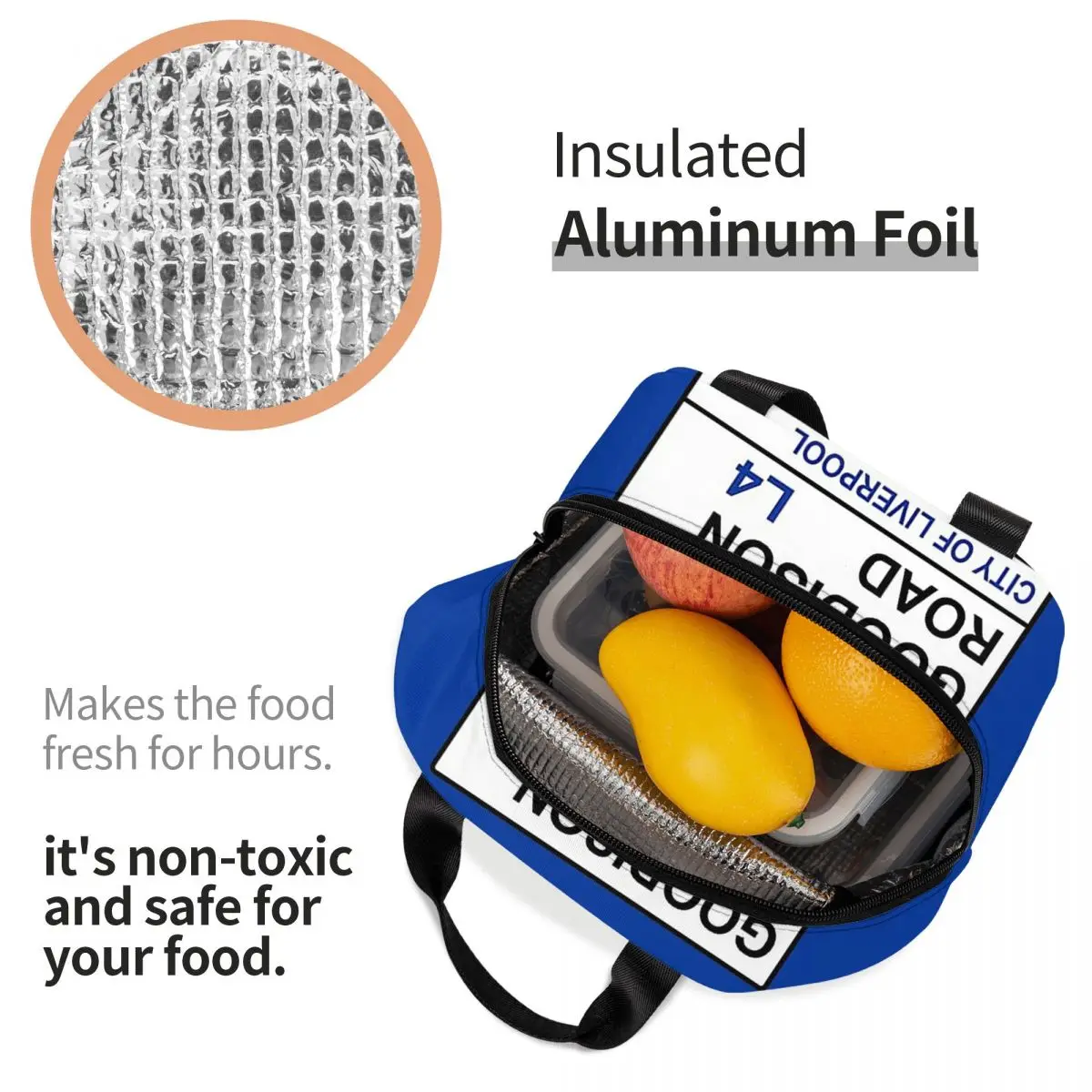 Everton Football Team Goodison Road Street Sign Сумки для обеда Изолированная коробка бенто Сумка