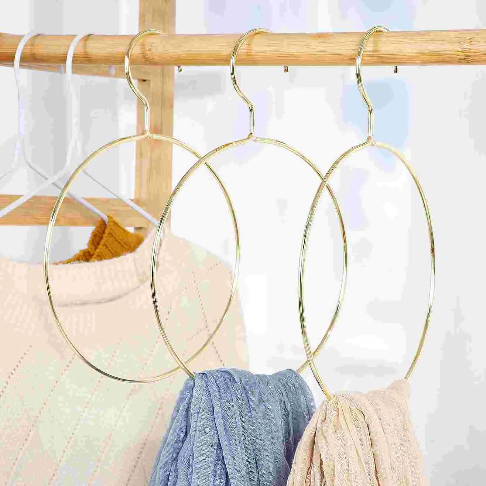 Круглые вешалки для одежды универсальные модный шкаф шарф хиджаб долговечный