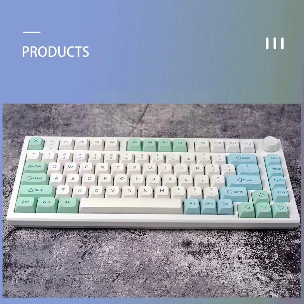 

Xda 133 Keys Pbt Dye Sub Keycaps Xda Minimalist Green Ice Mint For Mx Switch Mechanical Keyboard 68 75 84 87 98 104 Layout P0v0