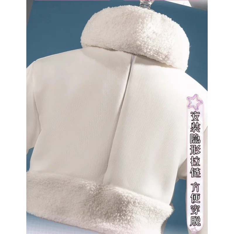 Cardcaptor Sakura Kinomoto Sakura Косплей Зимняя овечья форма Хэллоуин Карнавал Вечеринка Рождественская игра Ролевая одежда Одежда (art.: 3920cefd5fe01) - 3920cefd5fe01