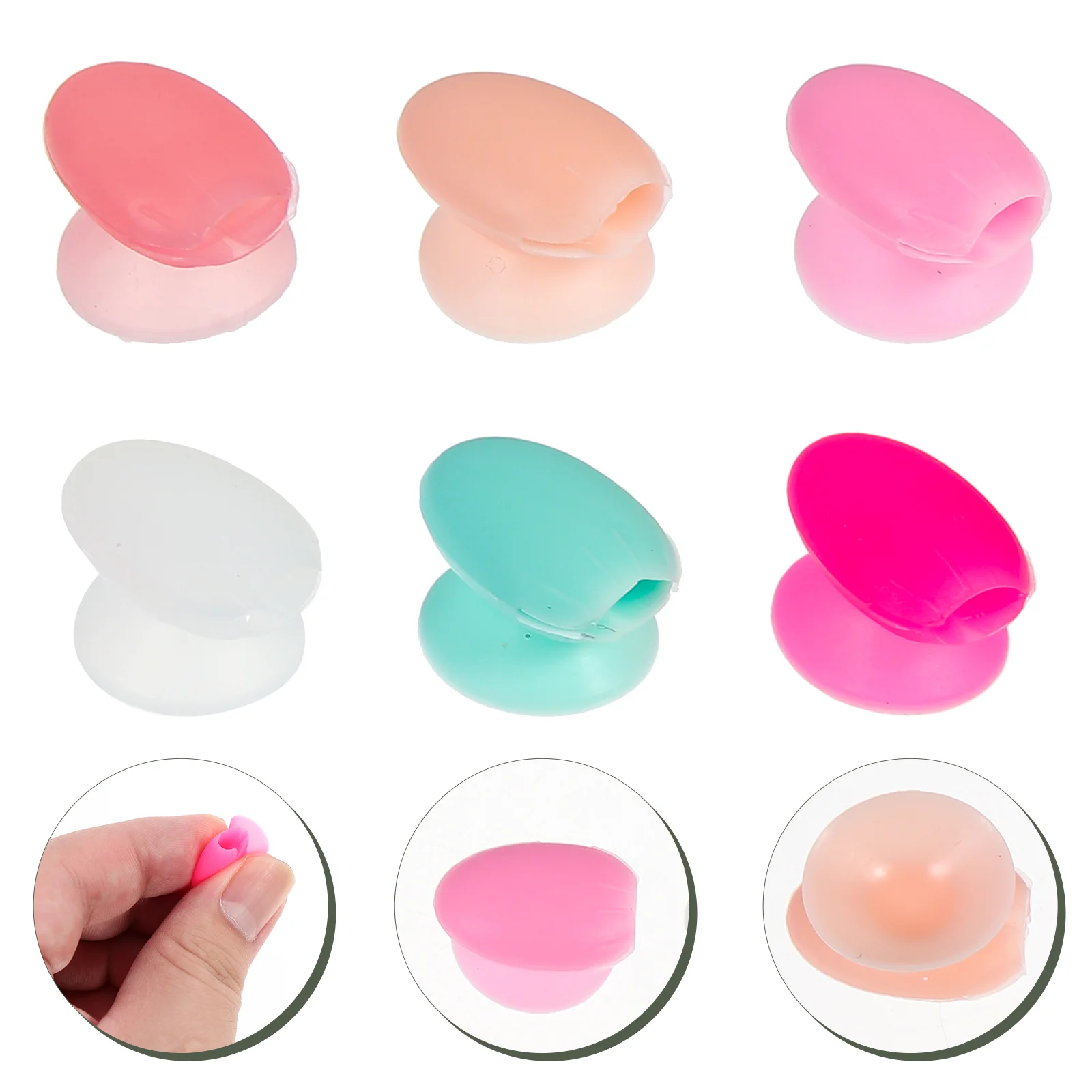 

Brush Lip Cover Makeup Silicone Covers Holderprotector Cap Balm Brushes Sleeve Guard Travel Head Protectors Organizer Anti Make