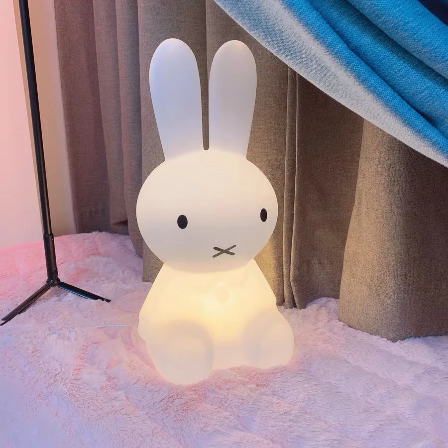 

7 Color Little White Rabbit Easter Bedroom Bedside Usb Rechargeable Breastfeeding Night Light Decoration Birthday Gift Girl NEW