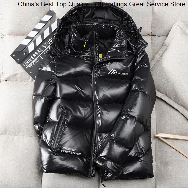 

Mens Men Hoodie Thick Puffer Coats High Quality Overcoat Women Winter Jackets 2023 Ladies 90% White Duck Down