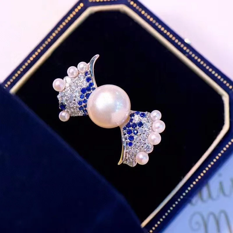 Женское кольцо из серебра 925 пробы с натуральным жемчугом