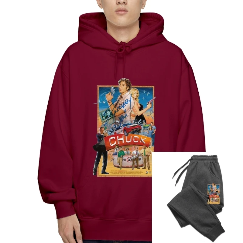 

Chuck Tv Poster T-Sweatshirt Hoodies Fleece Exclusive Winter S-2Xl High Quality Casual Printing Outerwear